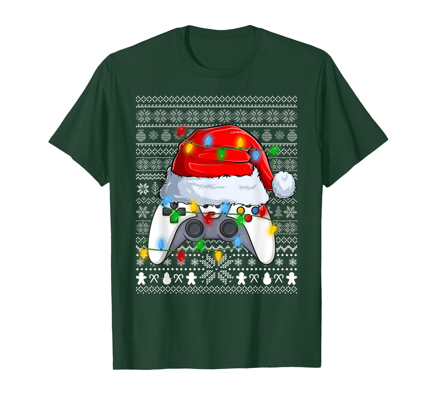 Ugly Christmas Sweaters Video Game Controller Xmas Gamer T-Shirt