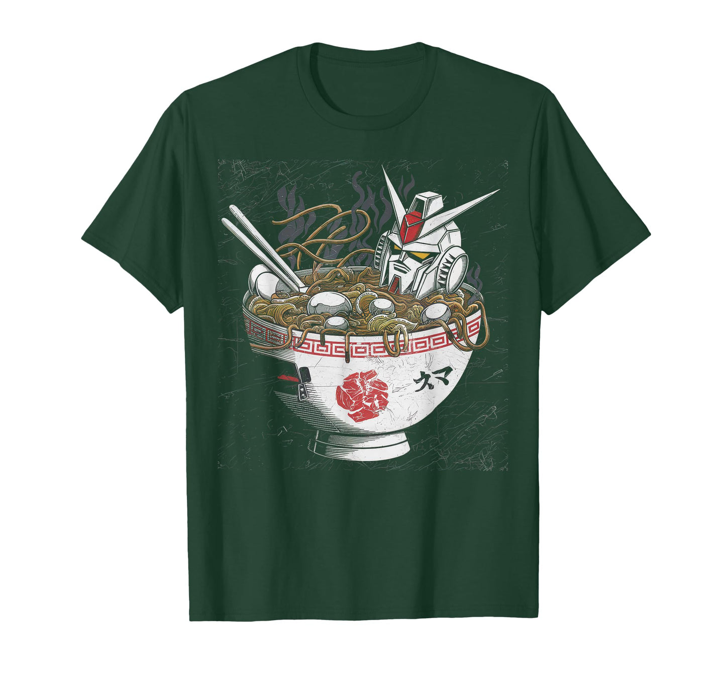 Mecha Tshirt Japanese Mecha Robot Head Anime Art Ukiyo-E T-Shirt