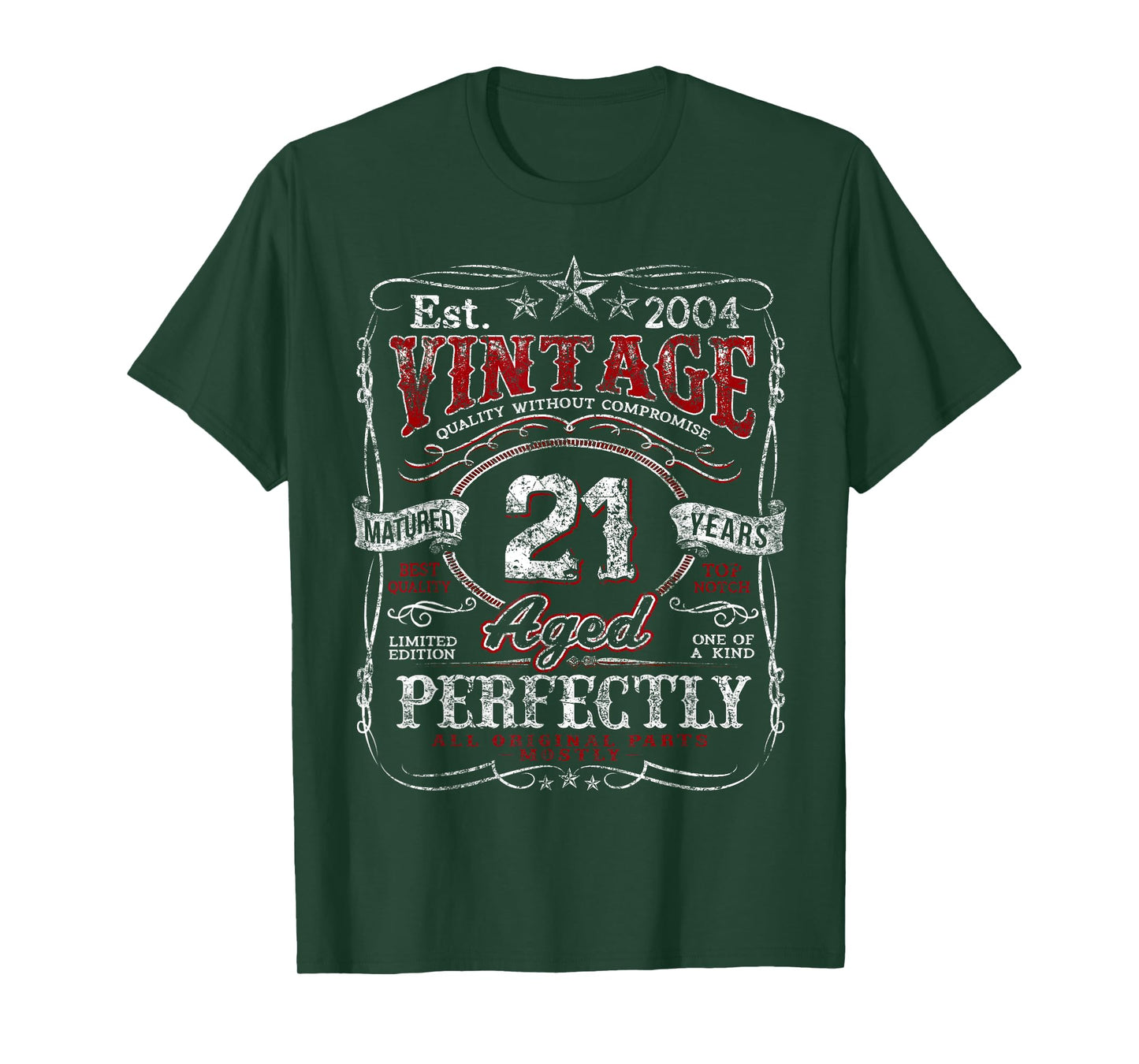 Vintage 2004 Limited Edition Shirt 21 year old 21st Birthday T-Shirt