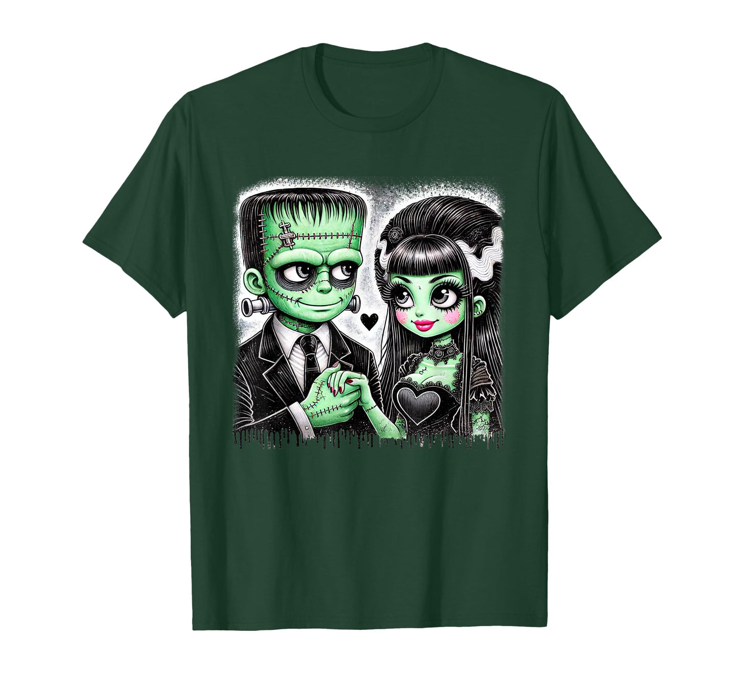 halloween lovers frankenstein skeleton for men women family T-Shirt