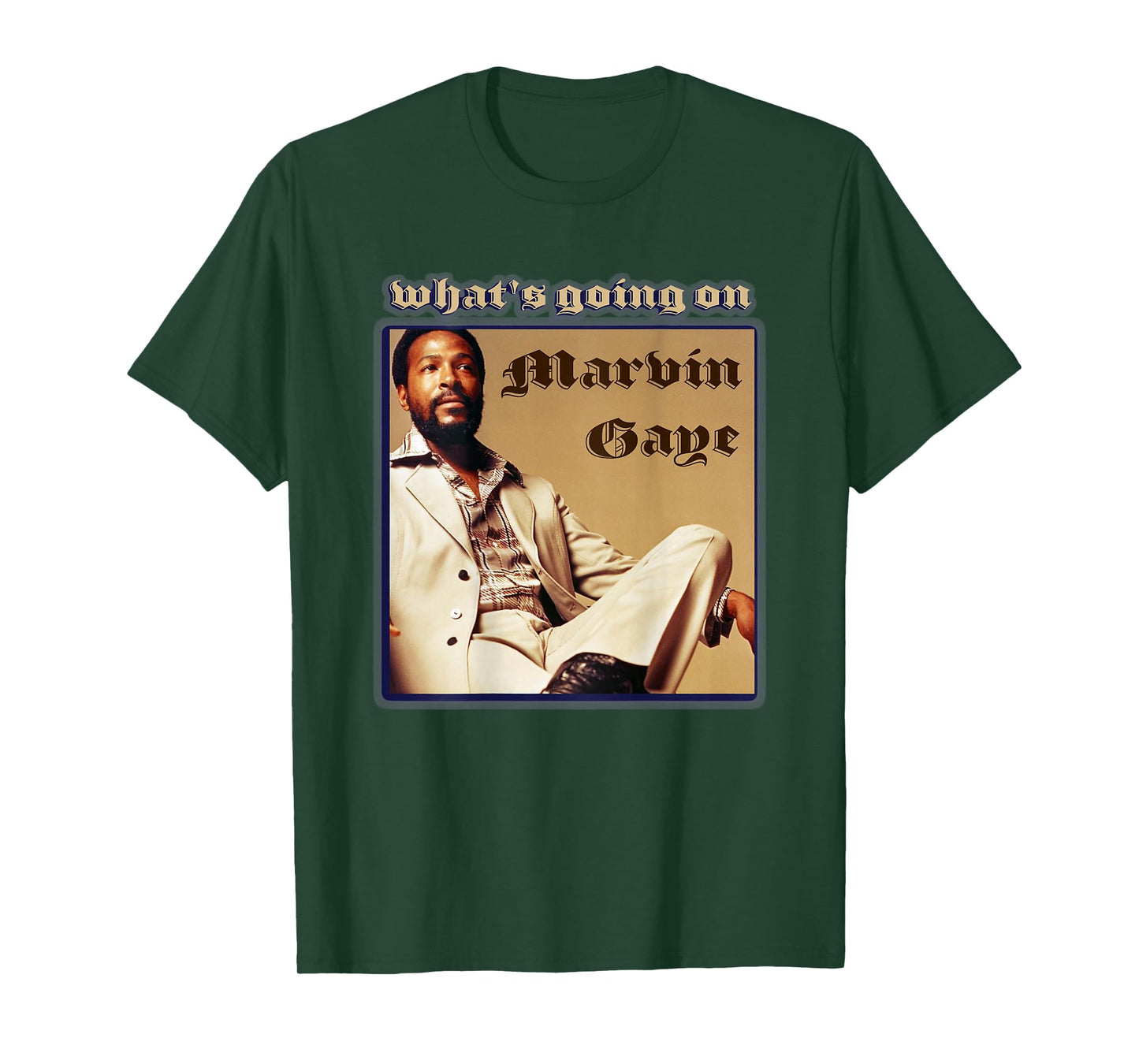 Marvin Gaye_004_Back Printed T-Shirt
