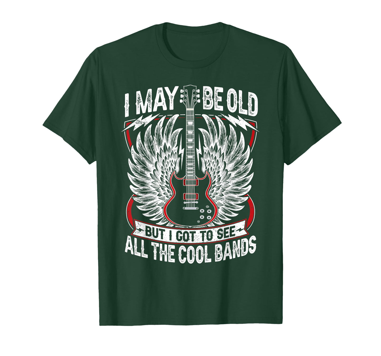 I May Be Old But I Got To See All The Cool Band Rock Concert T-Shirt