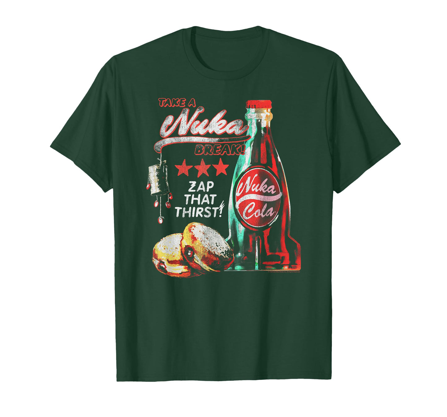 Fallout Video Game Take a Nuka Cola Break Zap That Thirst T-Shirt