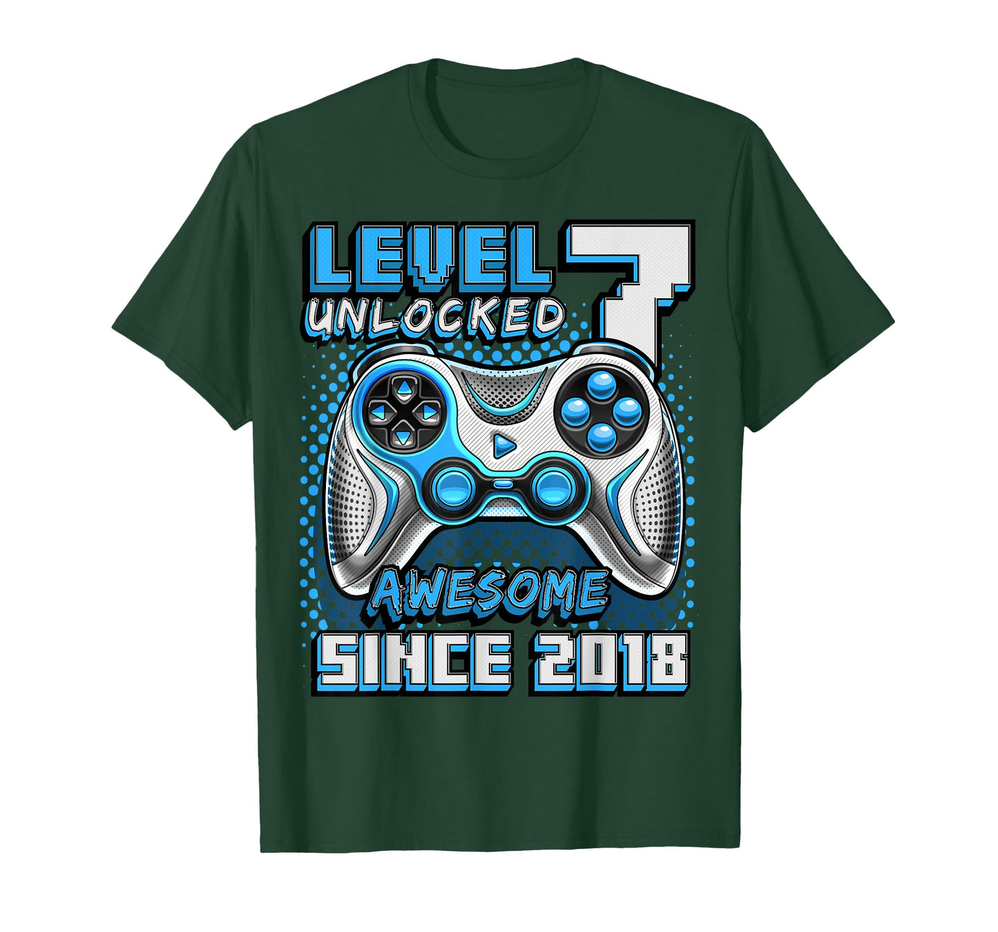 7th Birthday Boy Level 7 Gamer 7 Year Video Game Party T-Shirt