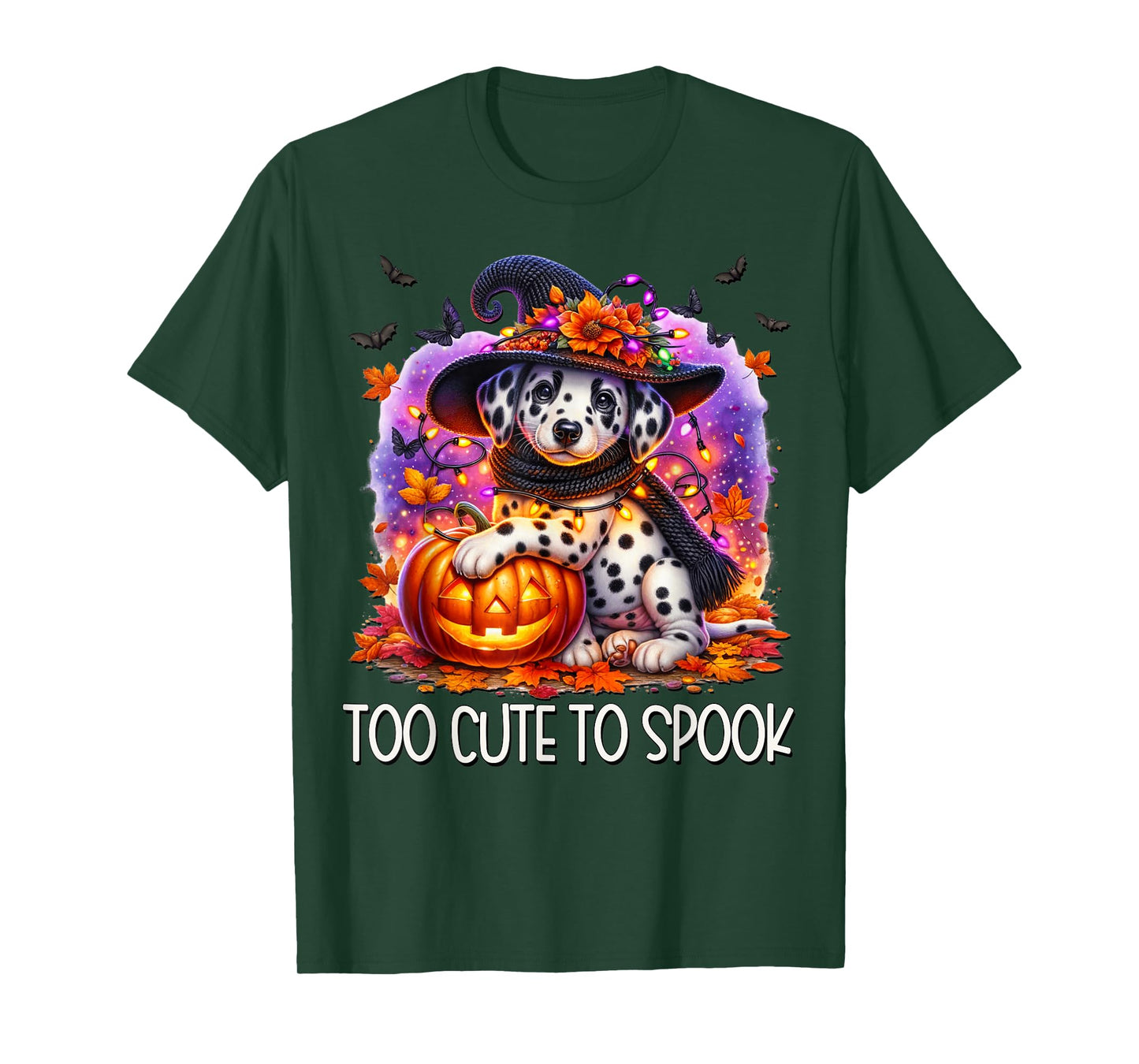 Halloween Dalmatian Puppy is Too Cute to Spook for Dog Lover T-Shirt