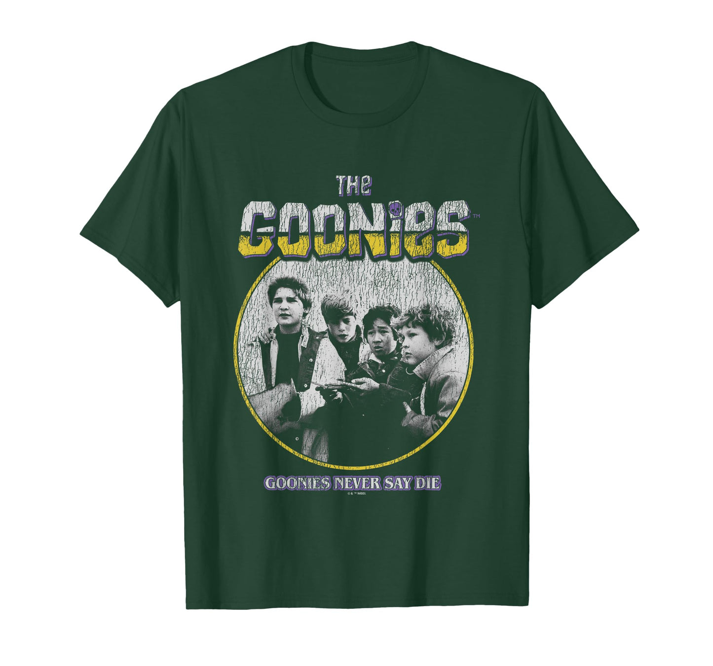 The Goonies Never Say Die Vintage Group Shot T-Shirt