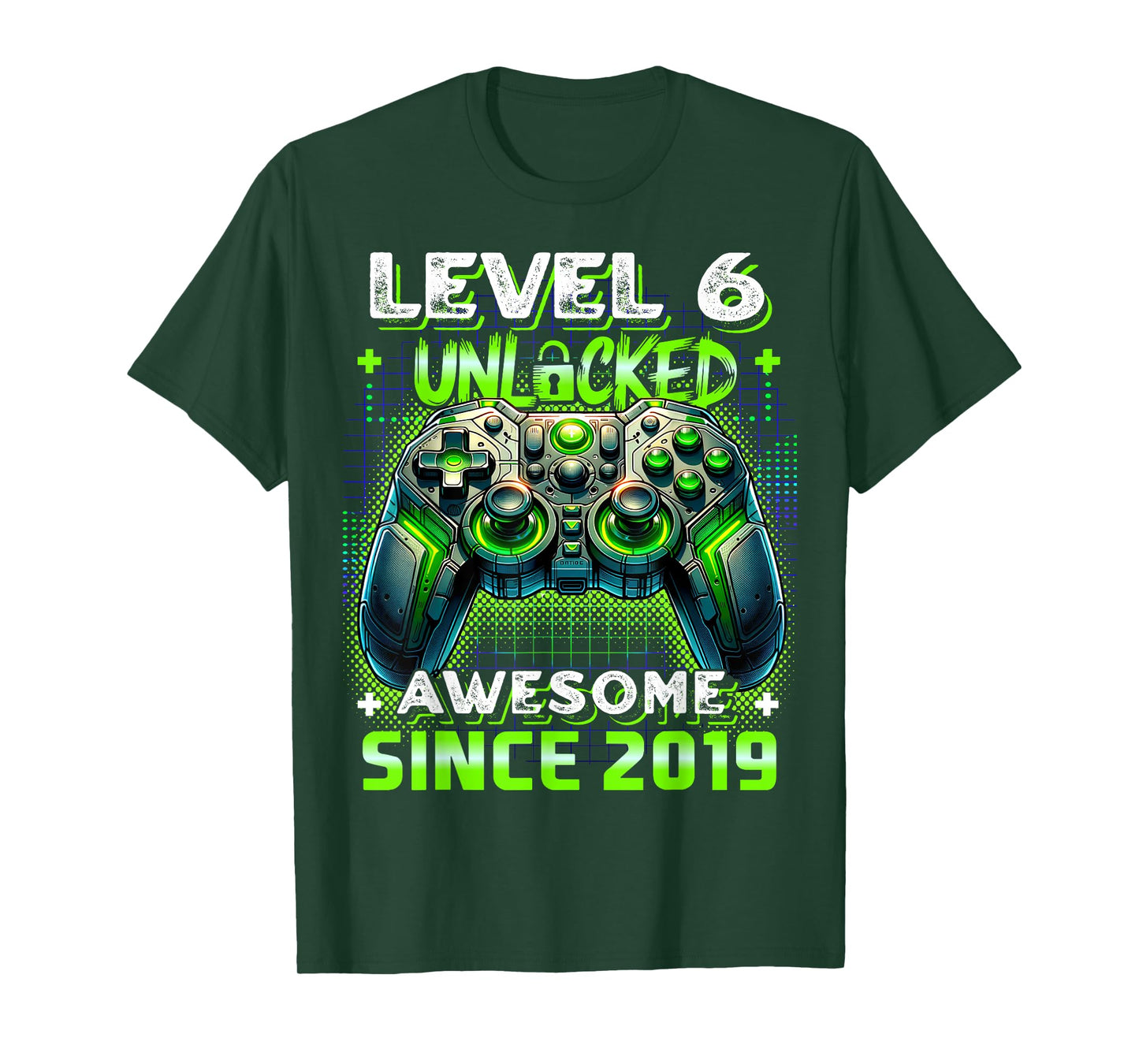 6th Birthday Boy Level 6 Gamer 6 Year Video Game Party T-Shirt