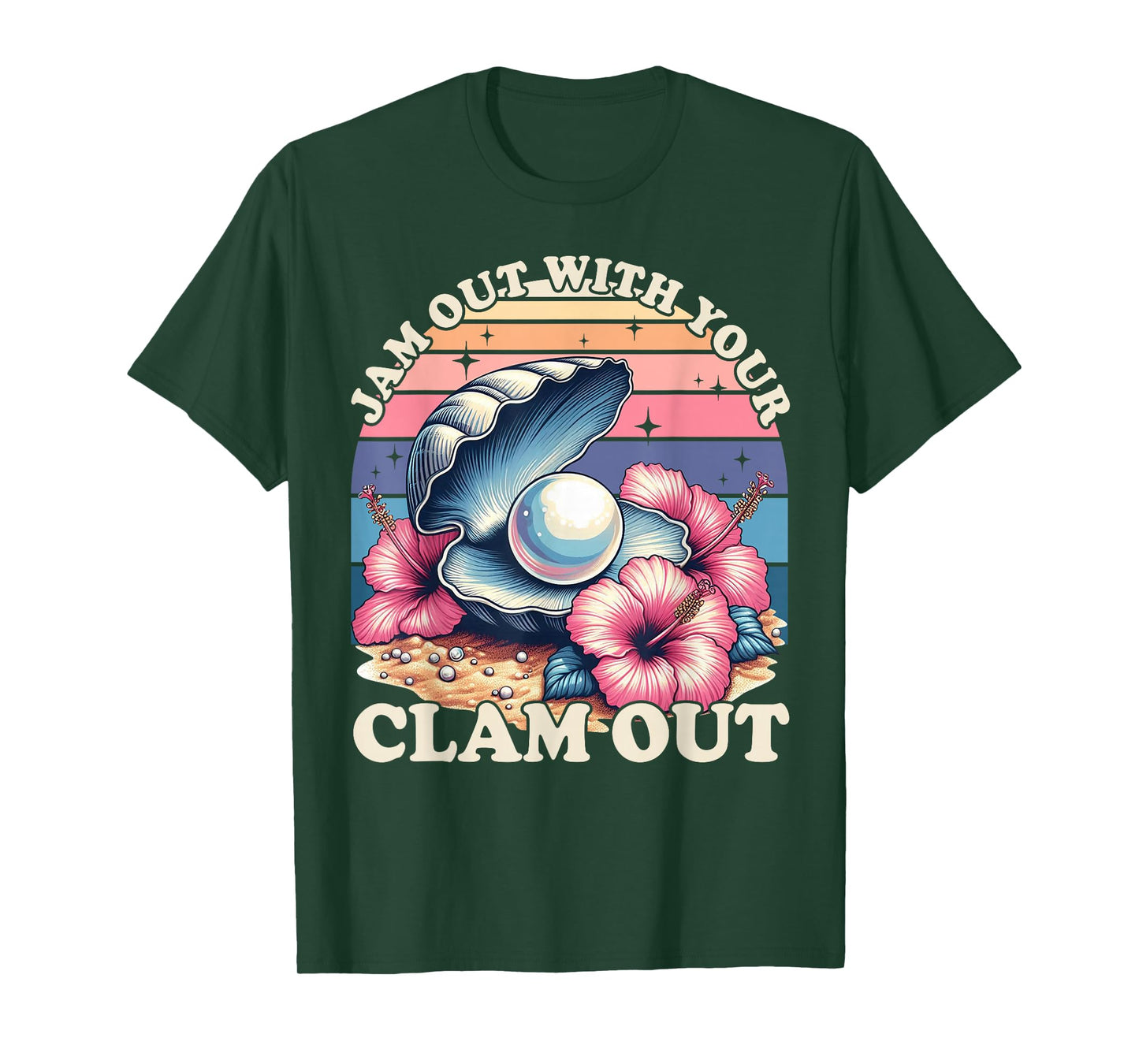 Jam Out With Your Clam Out Fun Girls Night Out Women's Humor T-Shirt