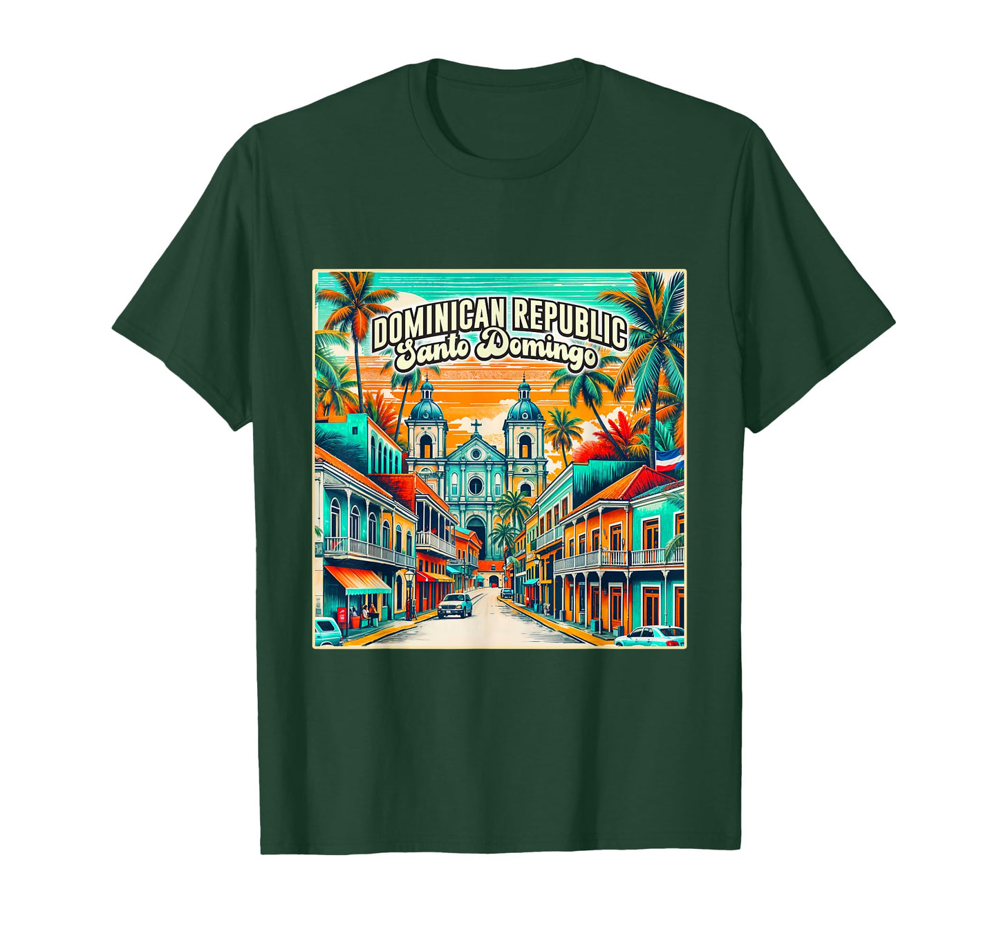 Santo Domingo Shirt Dominican Republic Family Trip Retro T-Shirt