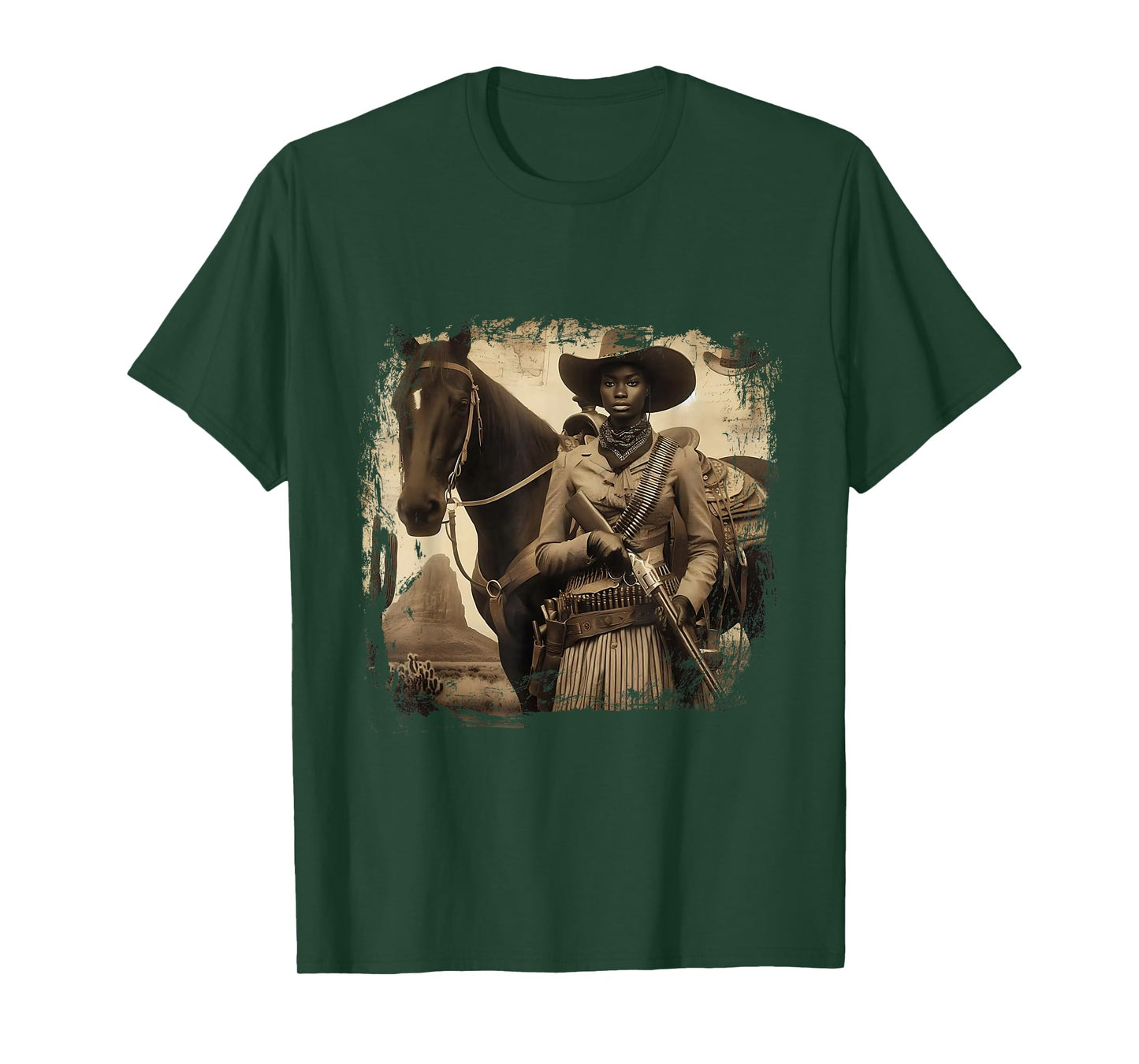 Melanin Cowgirl Swag Cowgirls Black History African T-Shirt