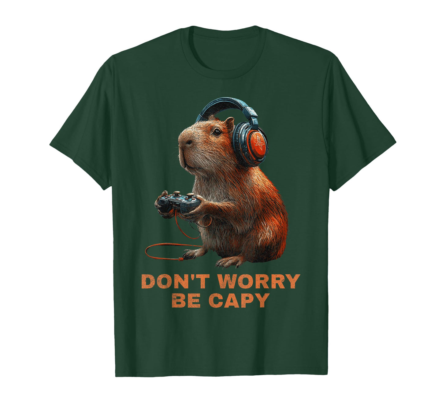 Capybara Don'T Worry Be Capy Video Game Funny Retro Vintage T-Shirt