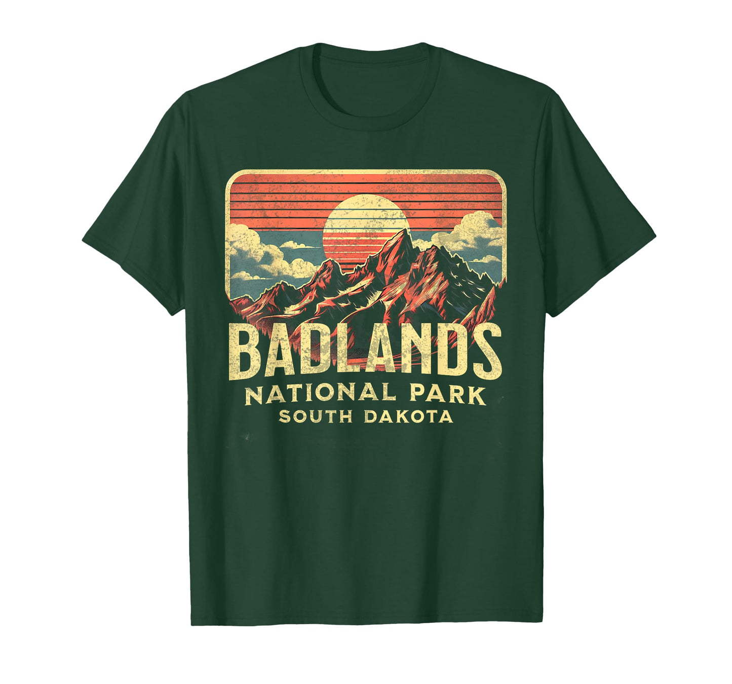 Badlands National Park T-Shirt, Small, Blue