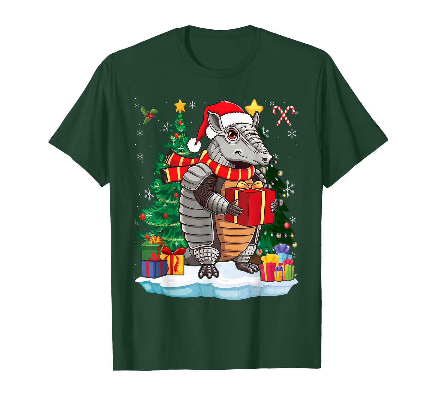 Lover Santa Hat Armadillo Christmas T-Shirt