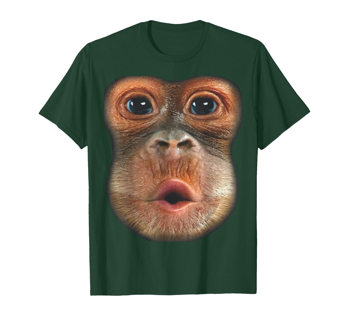 Monkey Blowing Stomach Face T-Shirt