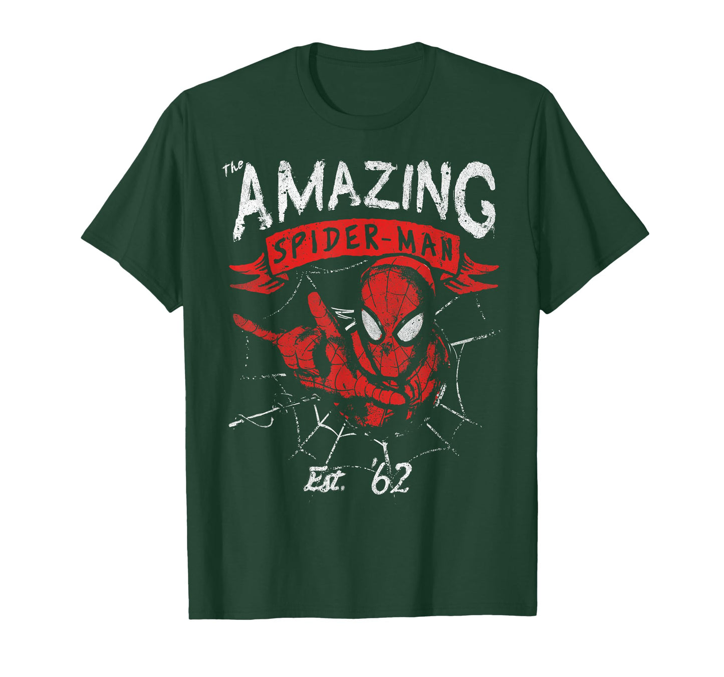 Marvel The Amazing Spider-Man Grunge Graphic T-Shirt T-Shirt