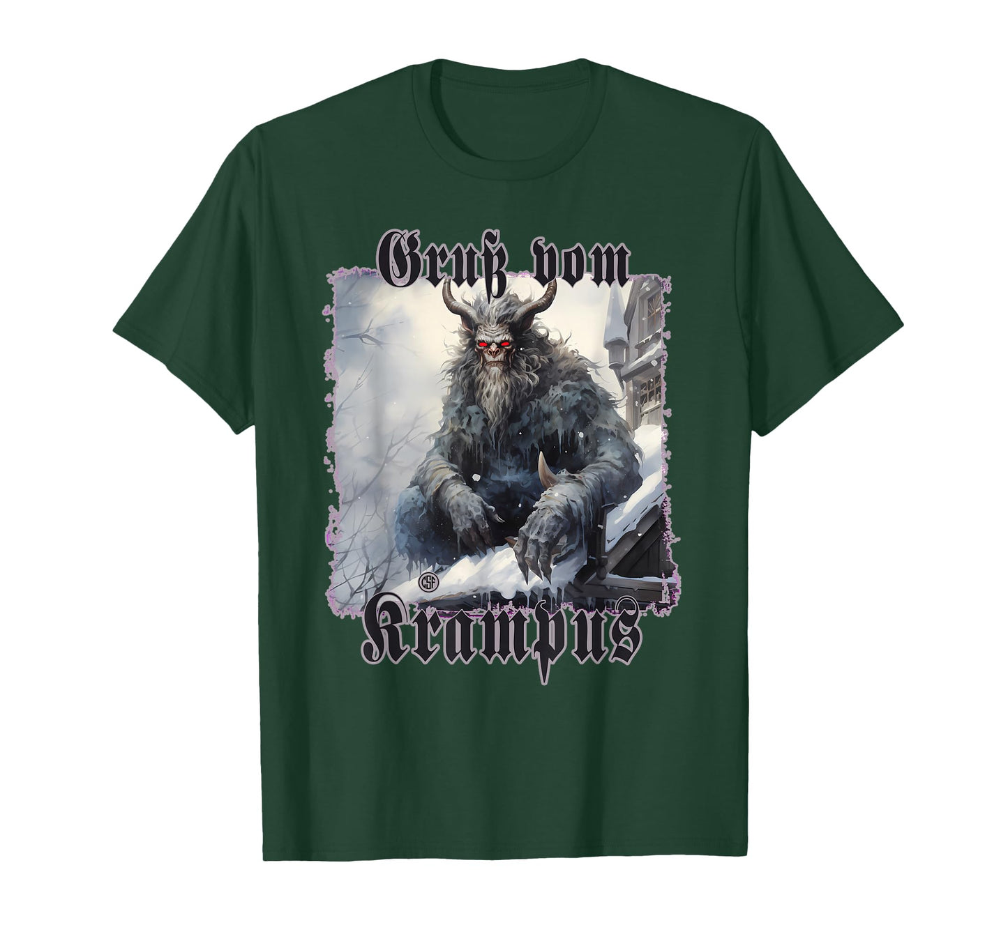 Greeting from Krampus Christmas Legend Figure T-Shirt