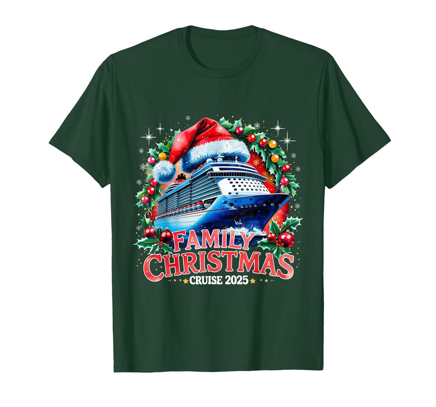 Family Christmas Cruise 2025 Holiday Vacation Tee T-Shirt