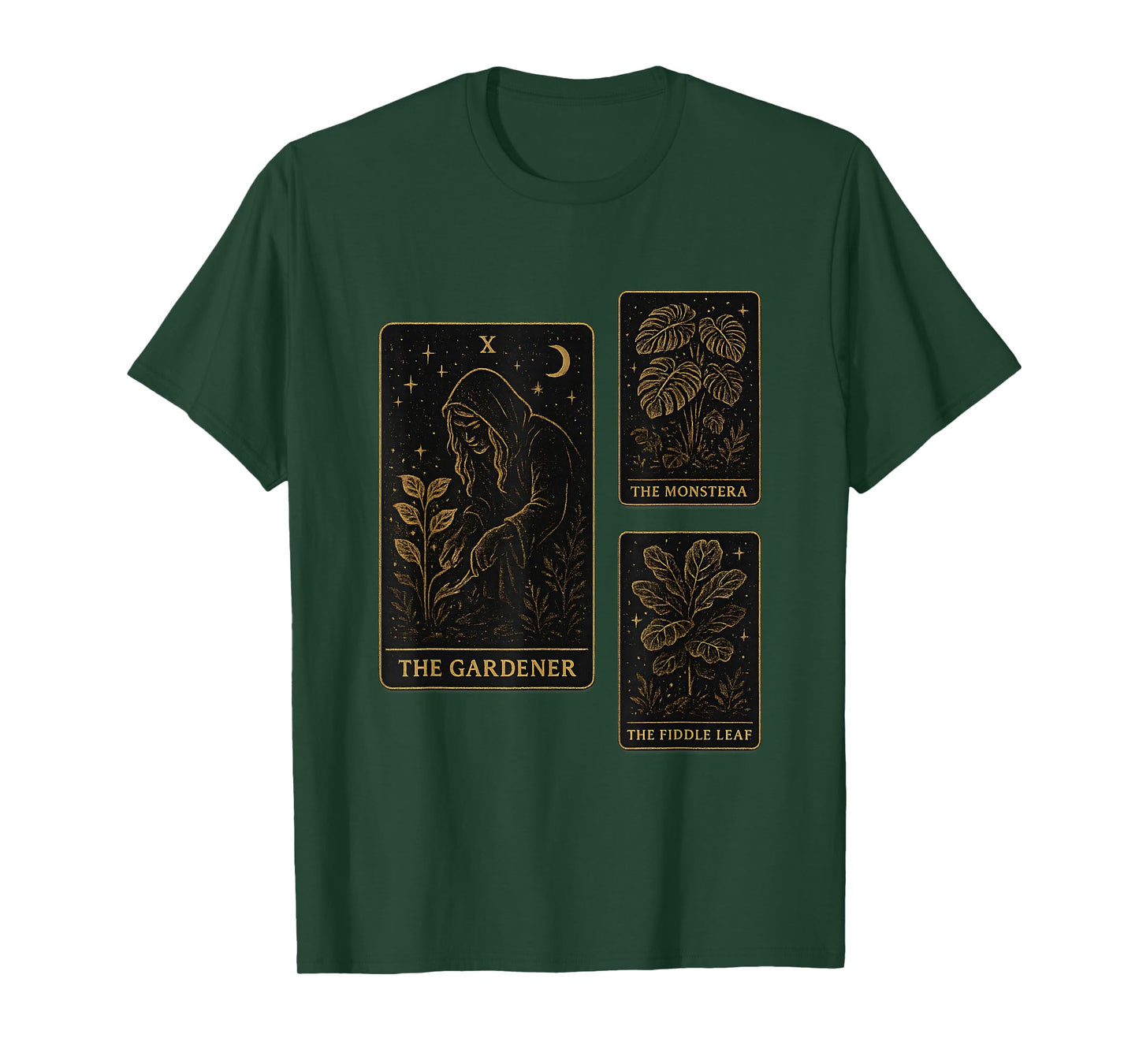 The Gardener Tarot Card Witchy Plant Dad Gardening Mystical T-Shirt