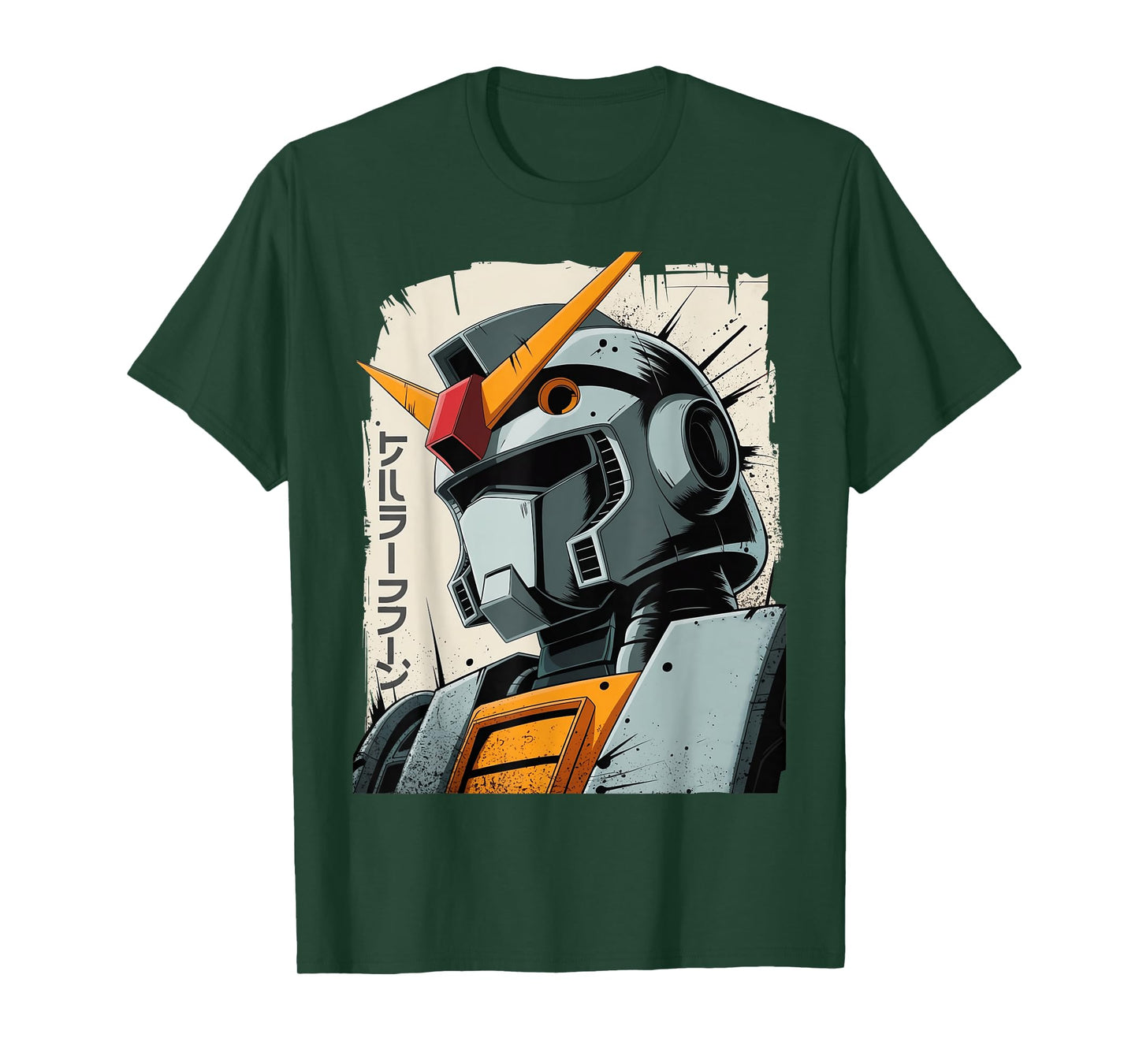 Vintage Japanese Mecha Robot Anime Manga Ukiyo-e Art Graphic T-Shirt