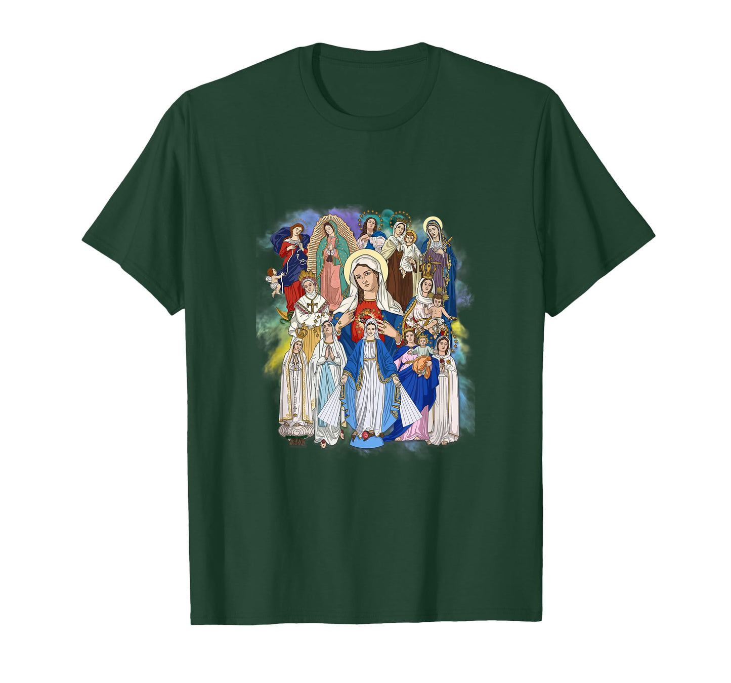 Our Lady The Blessed Mother Latin Marian Titles Catholic T-Shirt