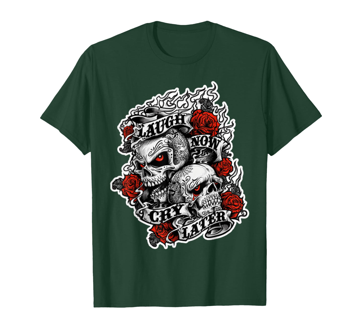 Laugh Now - Cry Later - Wild Biker T-Shirt