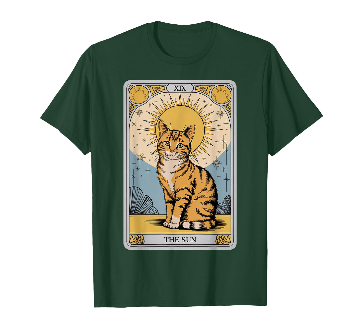 The Sun Tarot Cat – Mystical Orange Tabby with Positive Ener T-Shirt