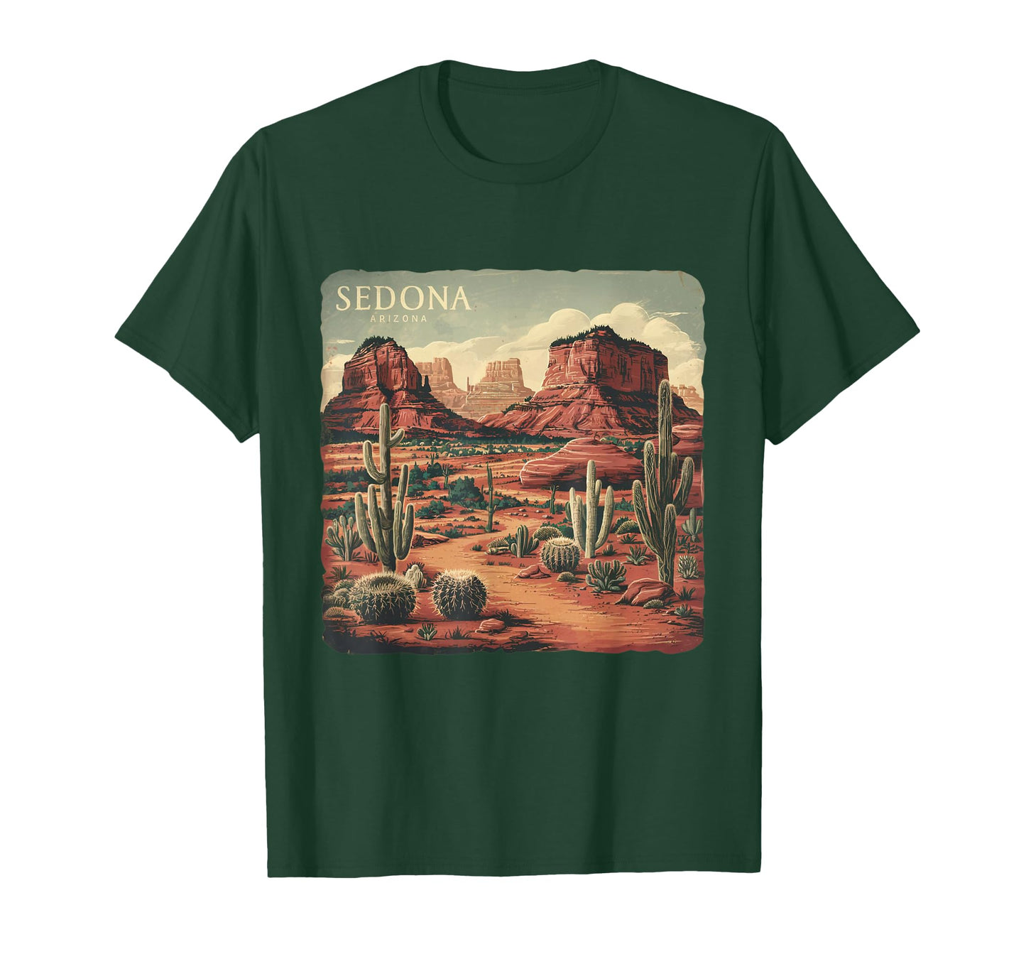 Retro Sedona Arizona Vintage Road Trip Outdoors Graphic T-Shirt