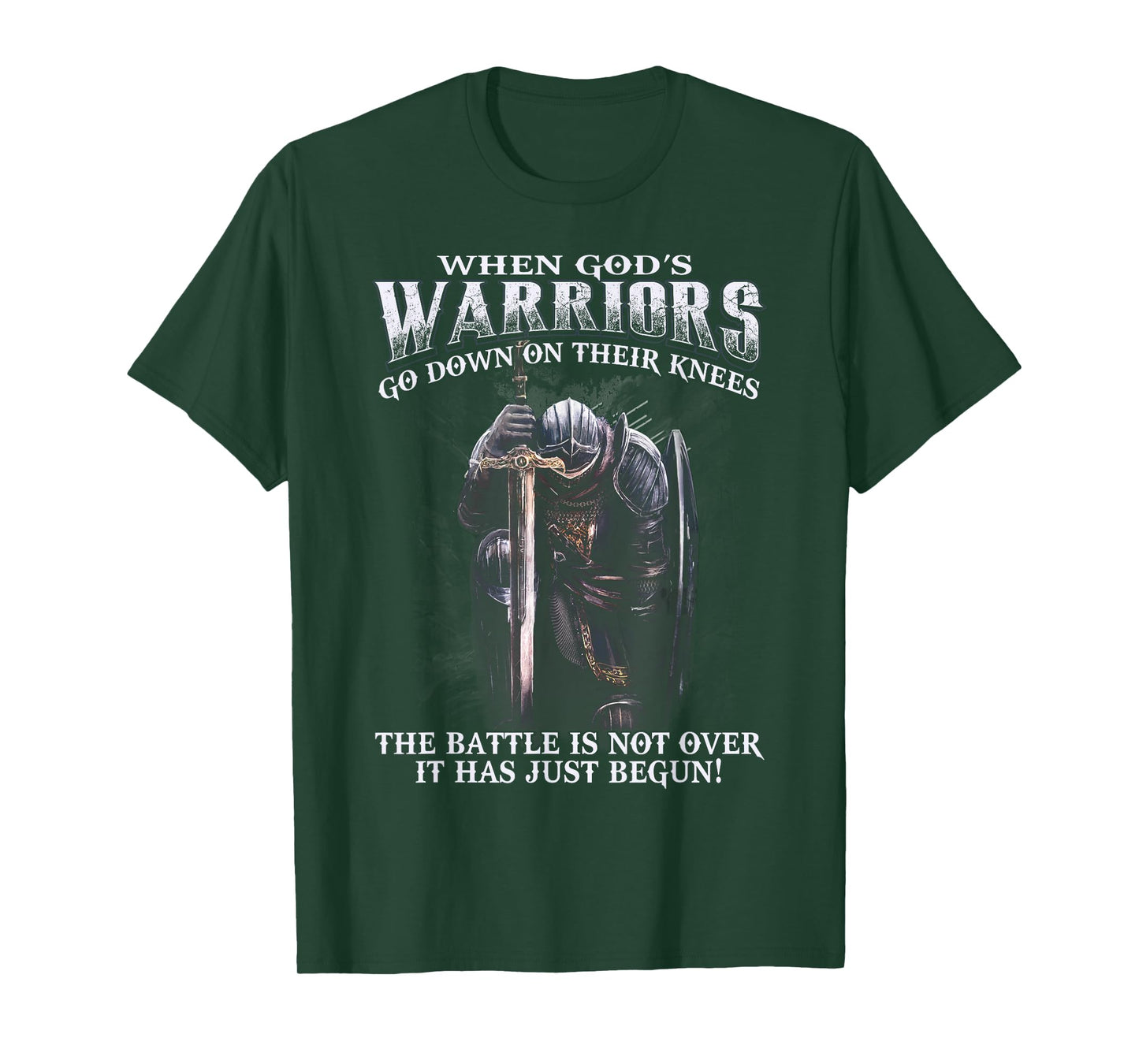 When God is Warriors Go Down On Their Knees Tshirt T-Shirt