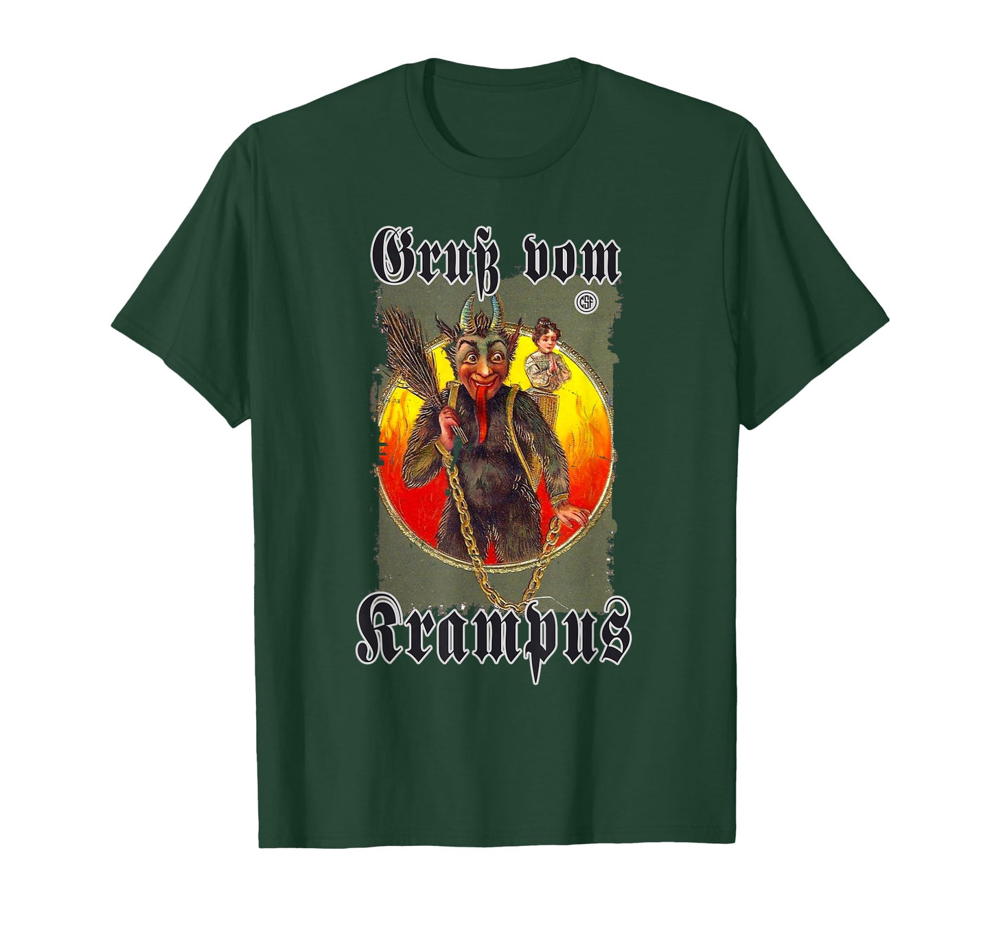Greeting from Krampus Christmas Legend Figure T-Shirt