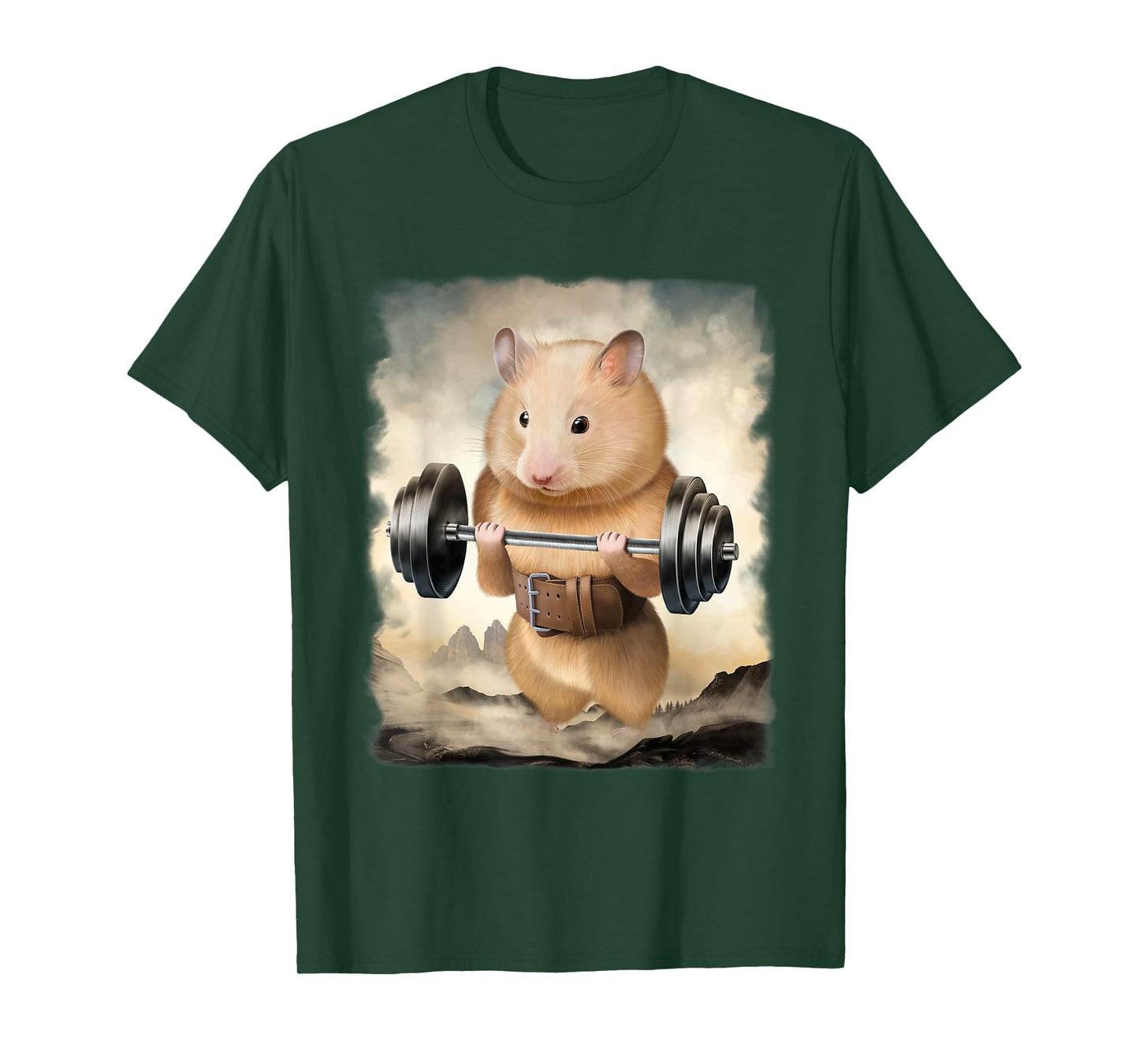 Hamster Muscle Training Weightlifting T-Shirt