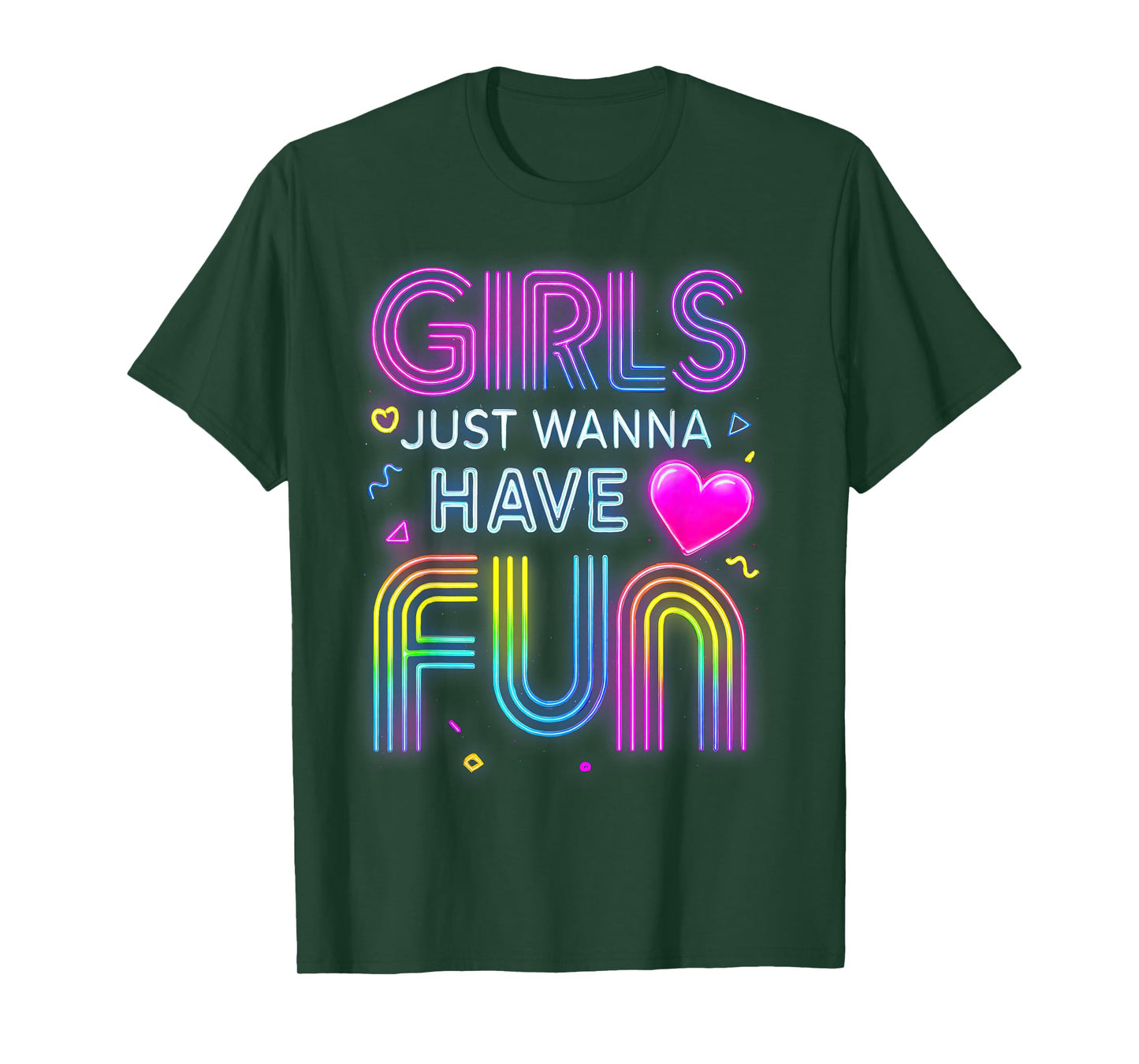 Funny 80's Girls Just Wanna Have Fun Tee 1970s 1980s T-Shirt