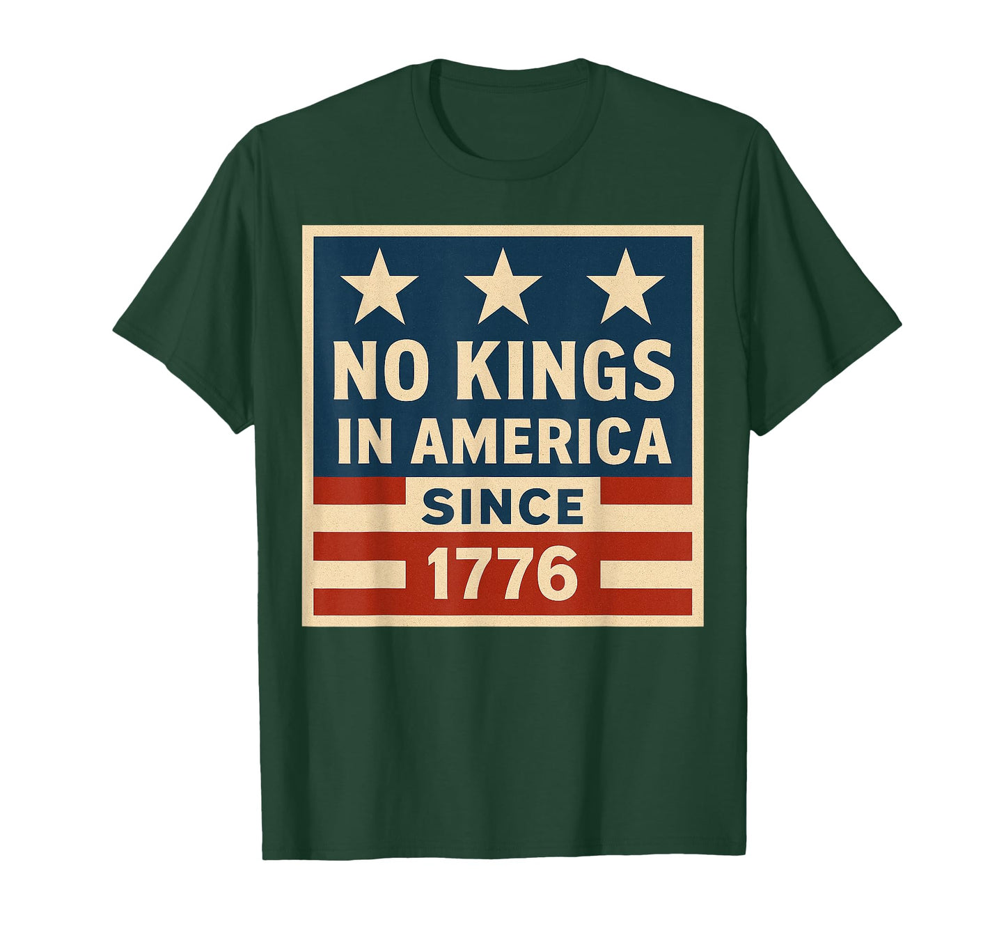 No Kings In America Since 1776 Democracy 4th of July Vintage T-Shirt