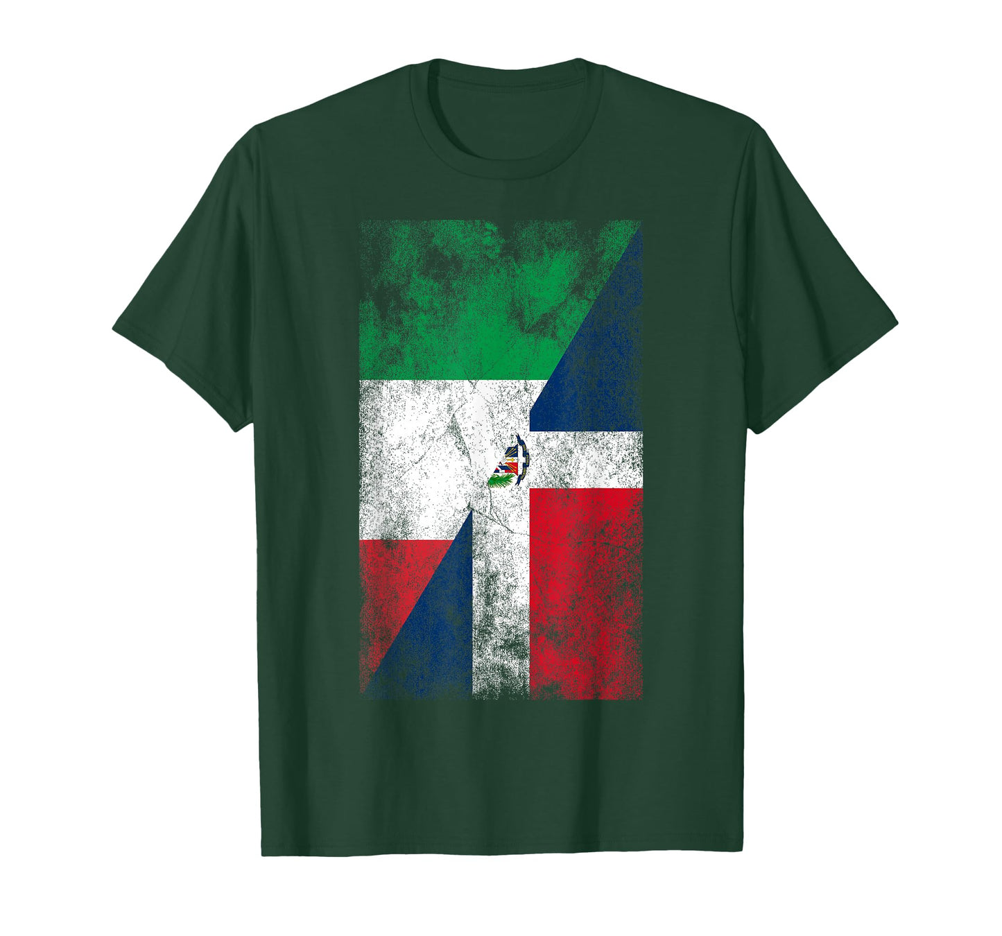 Italy & Dominican Republic Flags - Italian Dominican T-Shirt