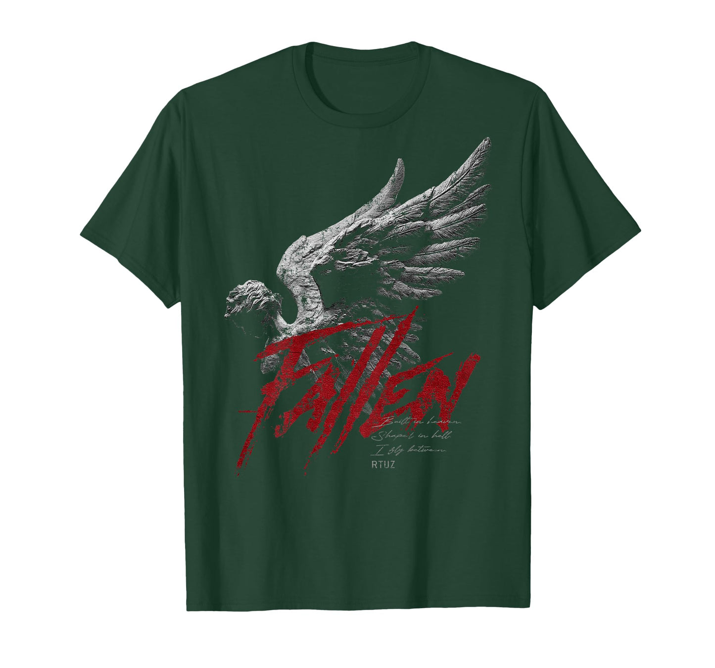 Hip Hop Vintage Edgy Urban Y2K Back Print Streetwear Angel T-Shirt