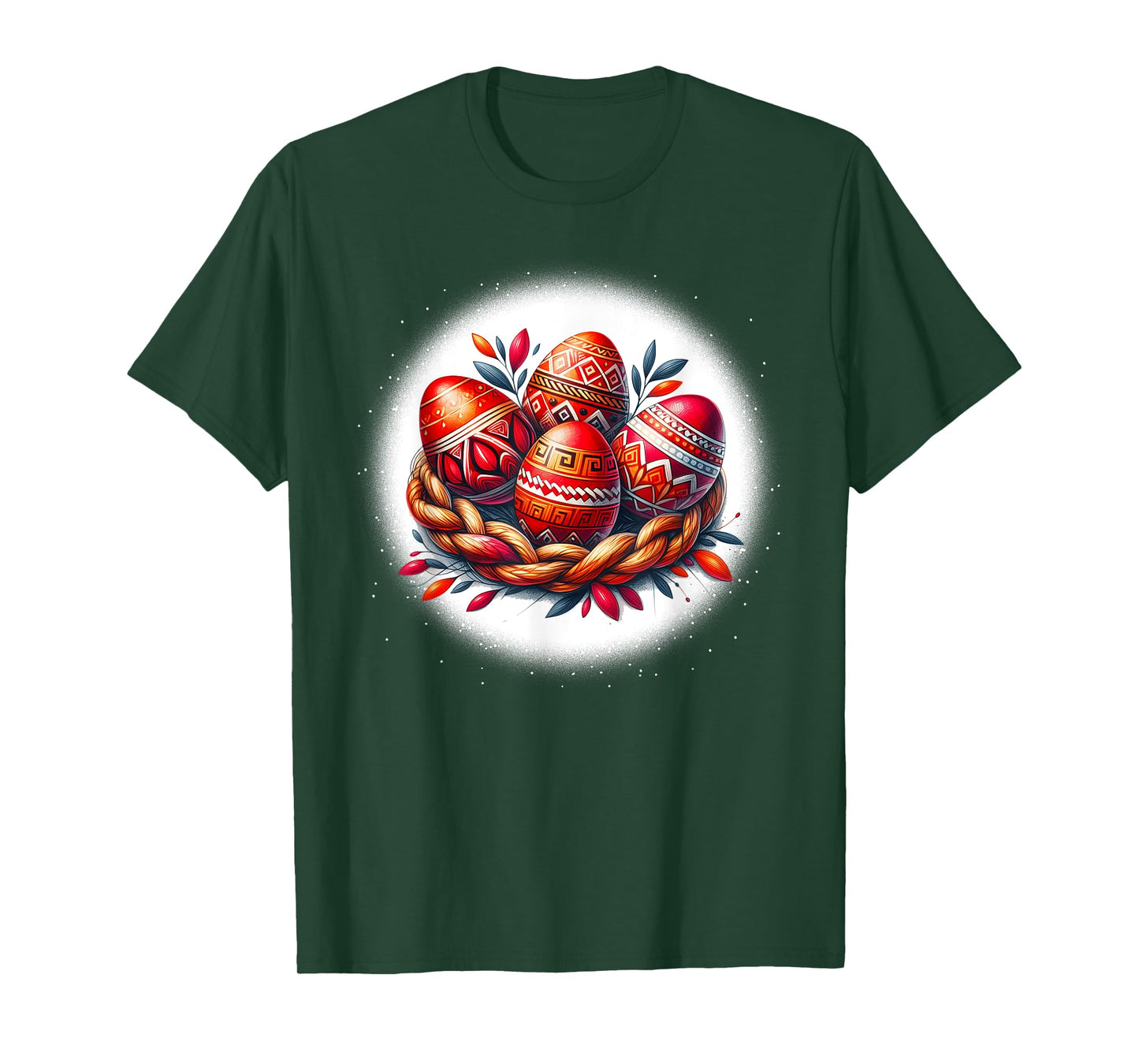 Christ is Risen Greek Russian Eastern Orthodox Pascha Cross T-Shirt