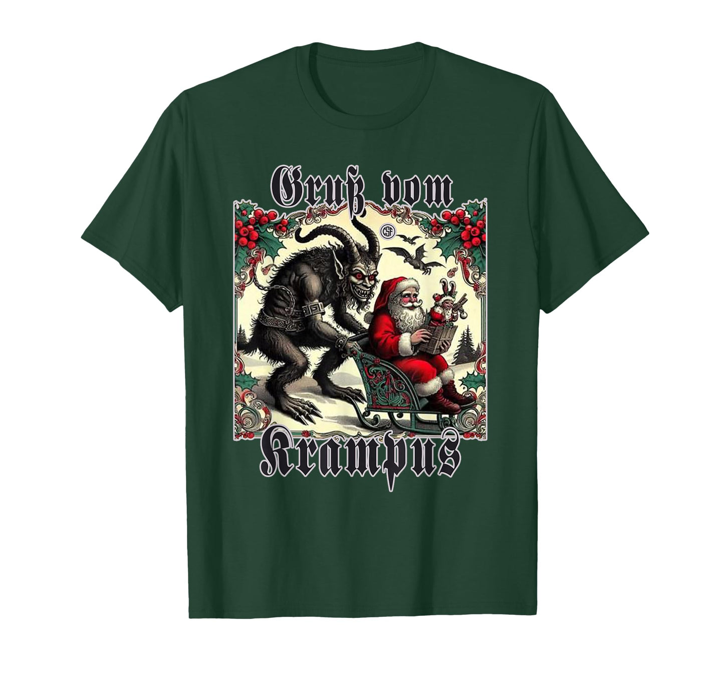 Greeting from Krampus Christmas Legend Figure T-Shirt
