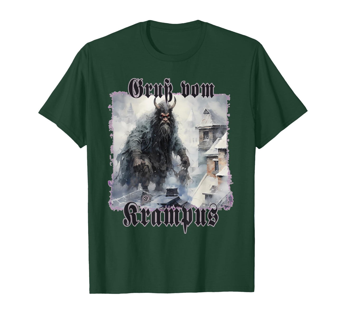 Greeting from Krampus Christmas Legend Figure T-Shirt