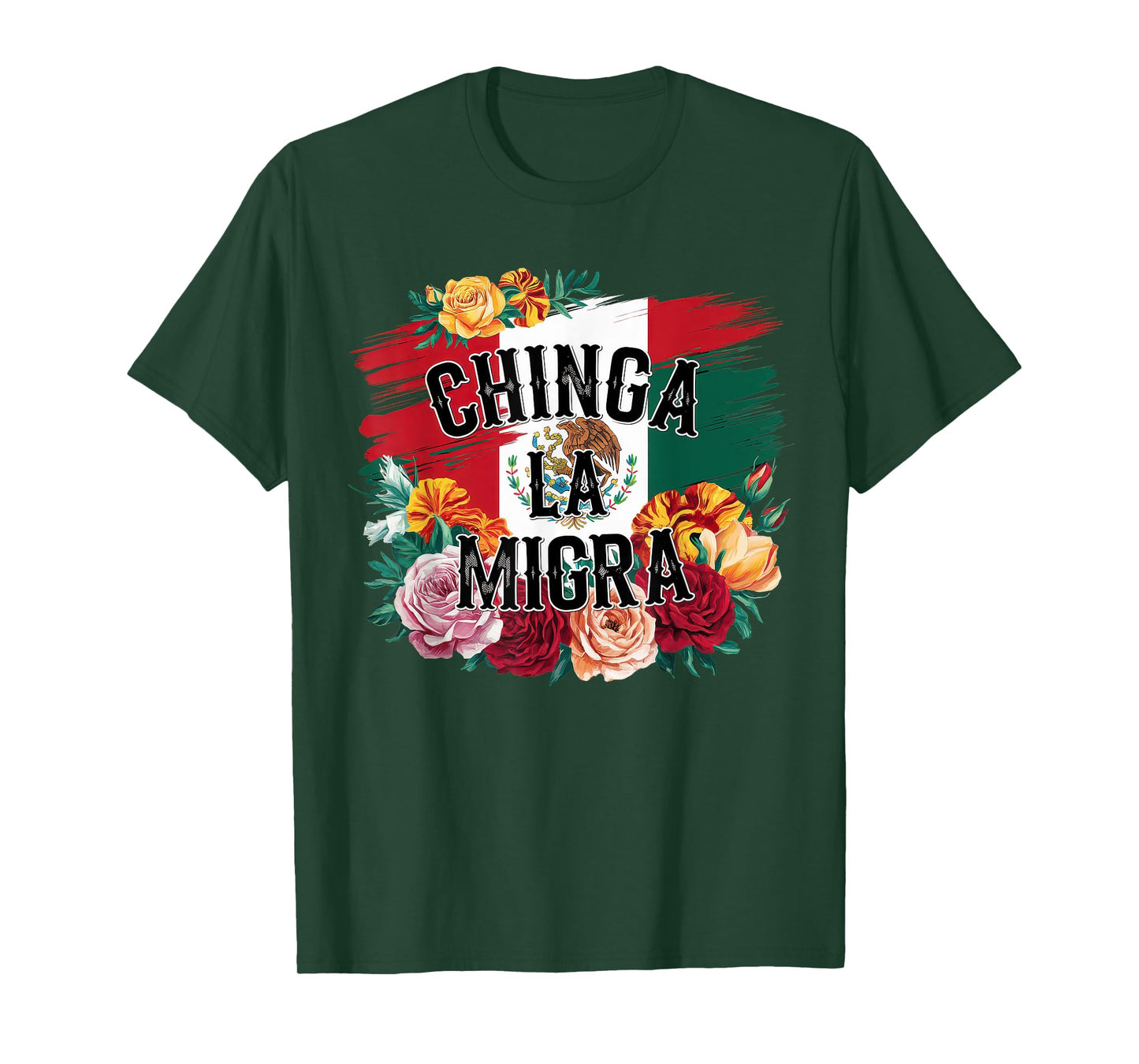 Chinga La Migra Tshirt Men Women 8645 Abolish Ice Retro T-Shirt