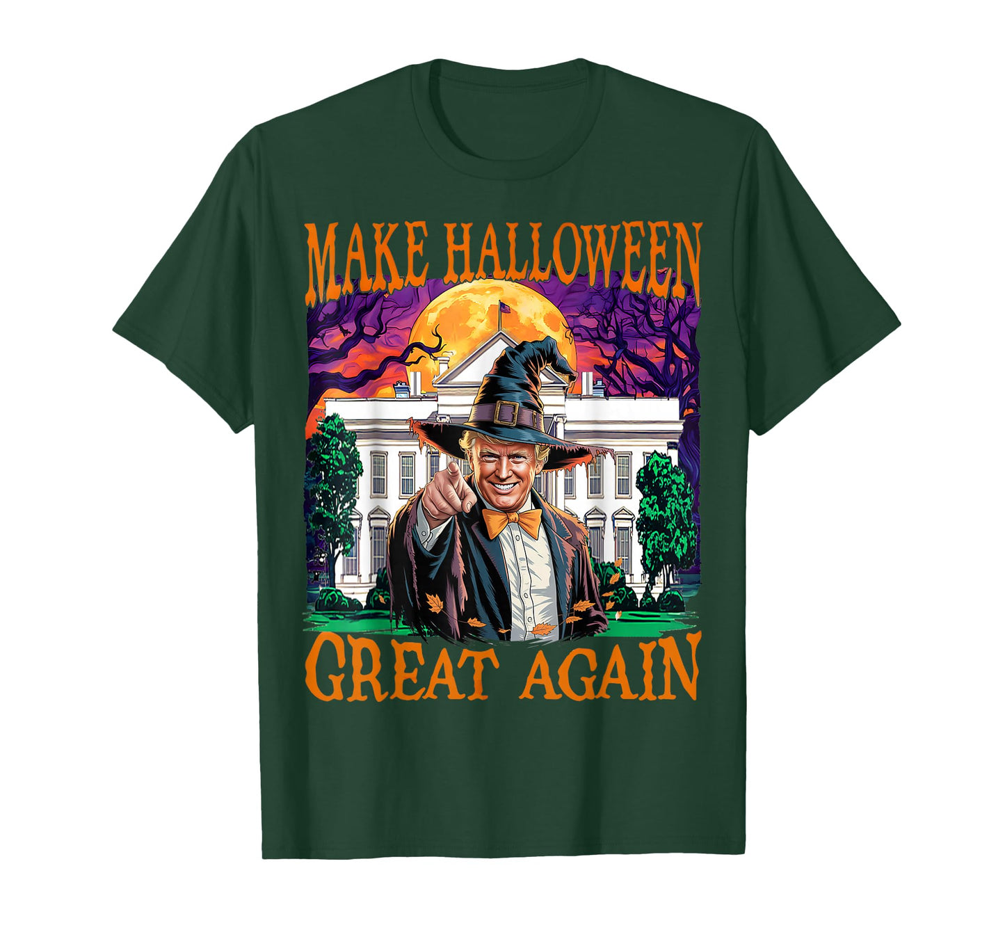 Make Halloween Great Again Donald Trump Spooky Season Funny T-Shirt