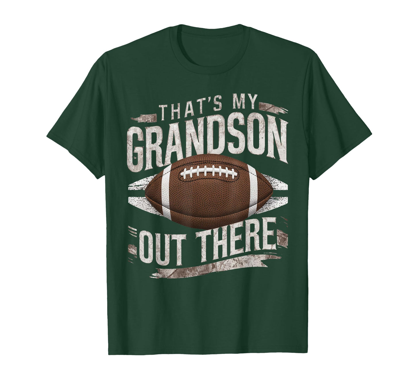 That's My Grandson Out There Funny Football Grandma Grandpa T-Shirt