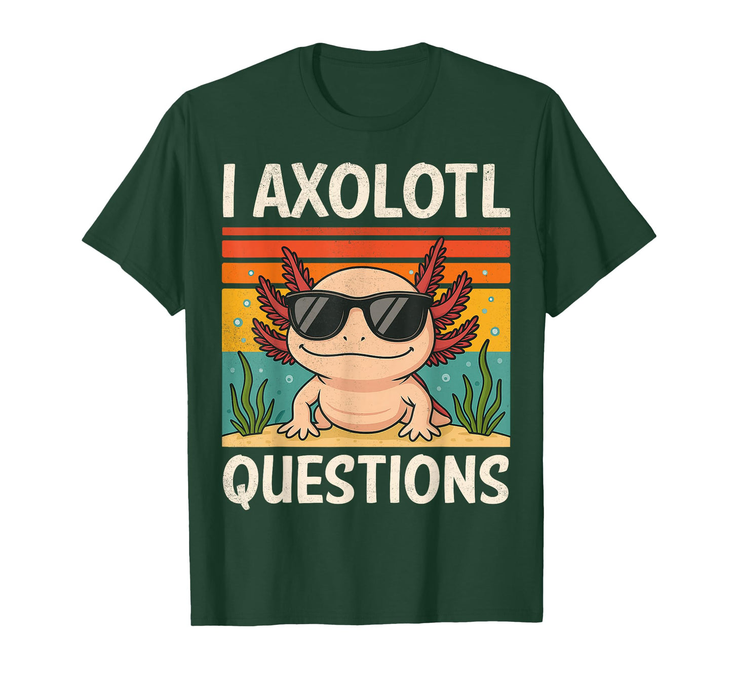 I Axolotl Questions Shirt Adults Youth Kids Retro Vintage T-Shirt