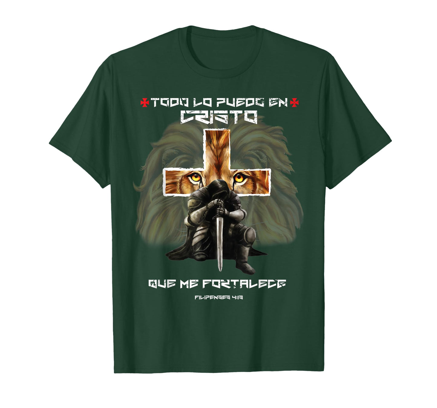 Todo Lo Puedo En Cristo Que Me Fortalece Christian Spanish T-Shirt
