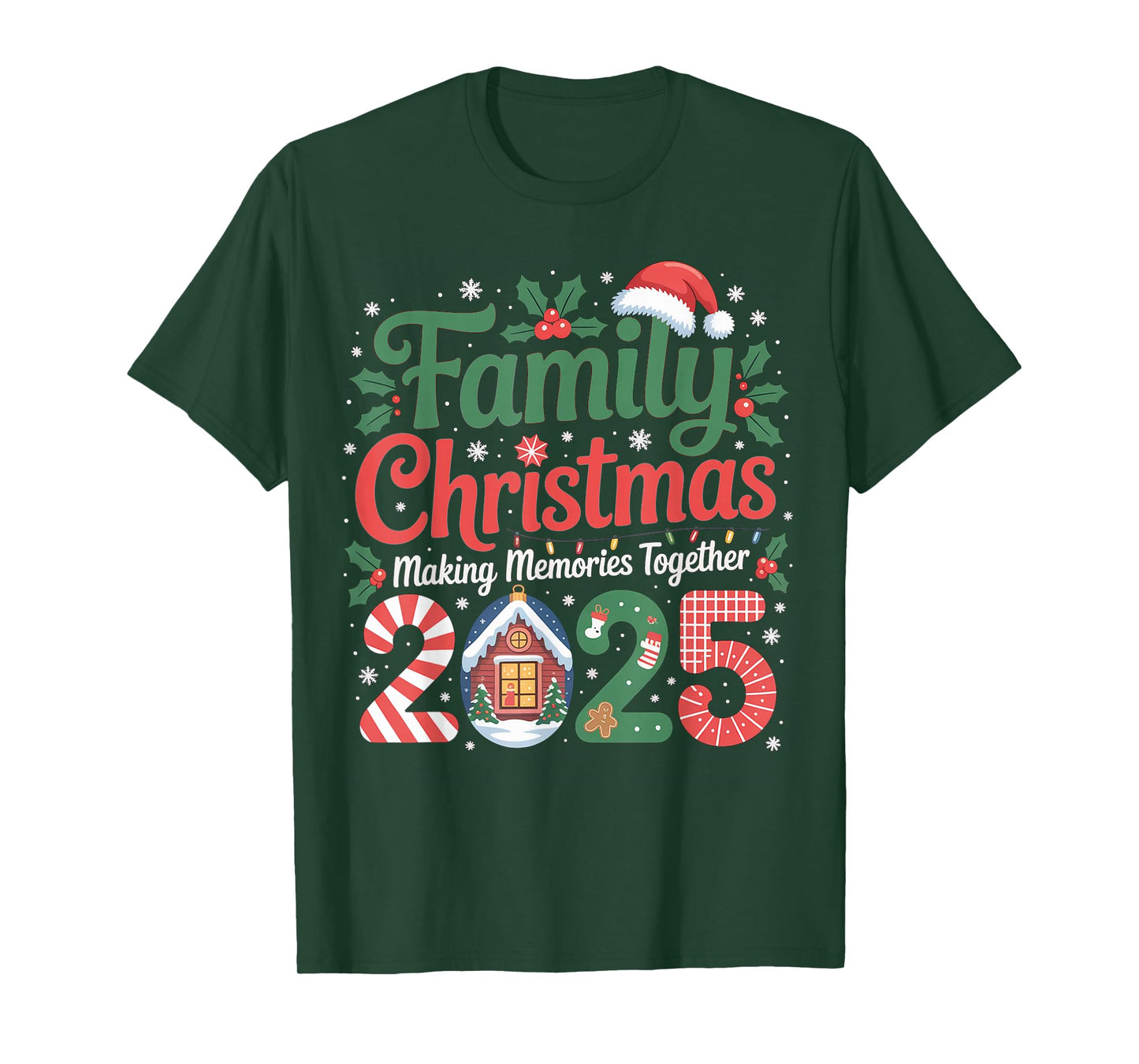 Funny Christmas Holiday 2025 Family Cute Santa Xmas Party T-Shirt