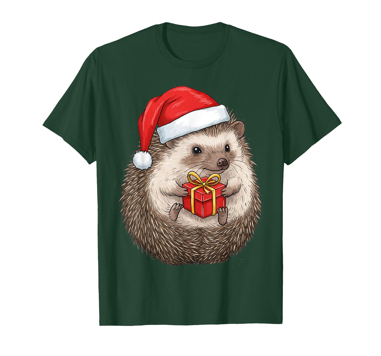 Cozy Festive Hedgehog Christmas T-Shirt
