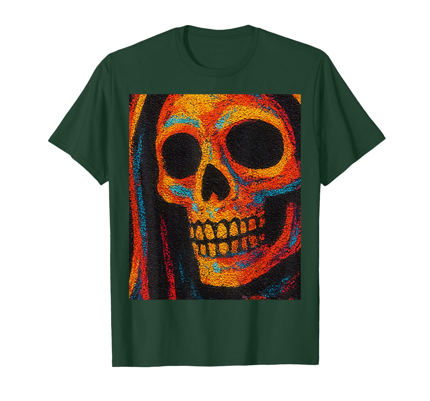 Graffiti Santa Muerte Skeleton Reaper Urban Street Art T-Shirt