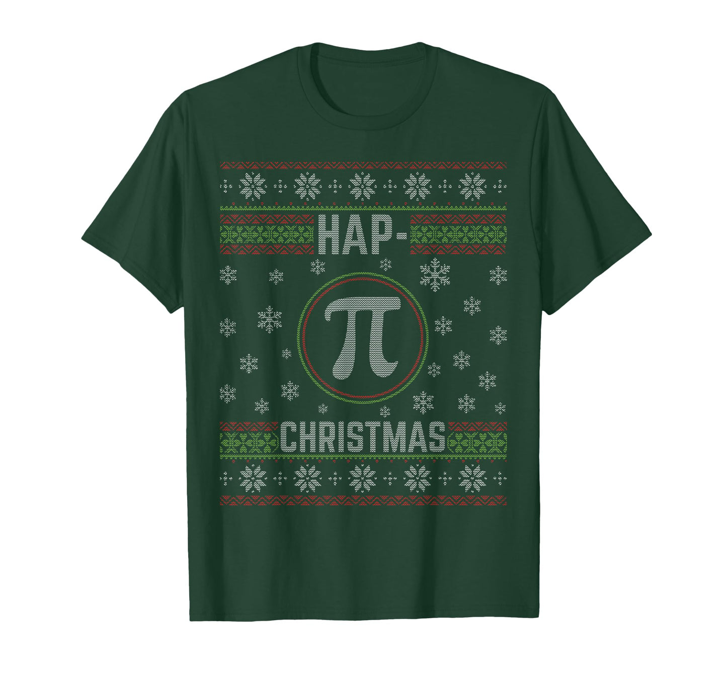 Hap Pi Christmas Happy Christmas Funny Ugly Christmas T-Shirt