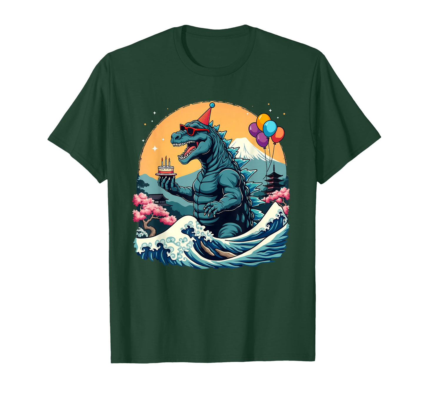 Kaiju Birthday Japan Monster Movie Bday Party Decorations T-Shirt