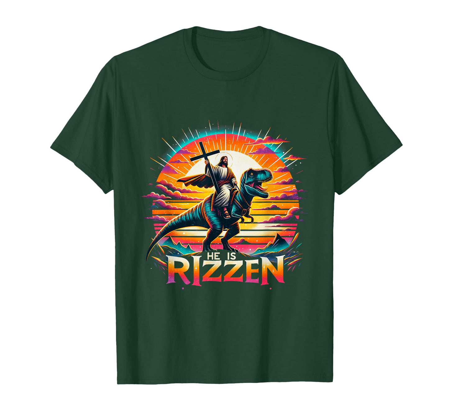 Jesus Has Rizzen He Is Rizzen Christian Jesus Is Rizzen Cool T-Shirt