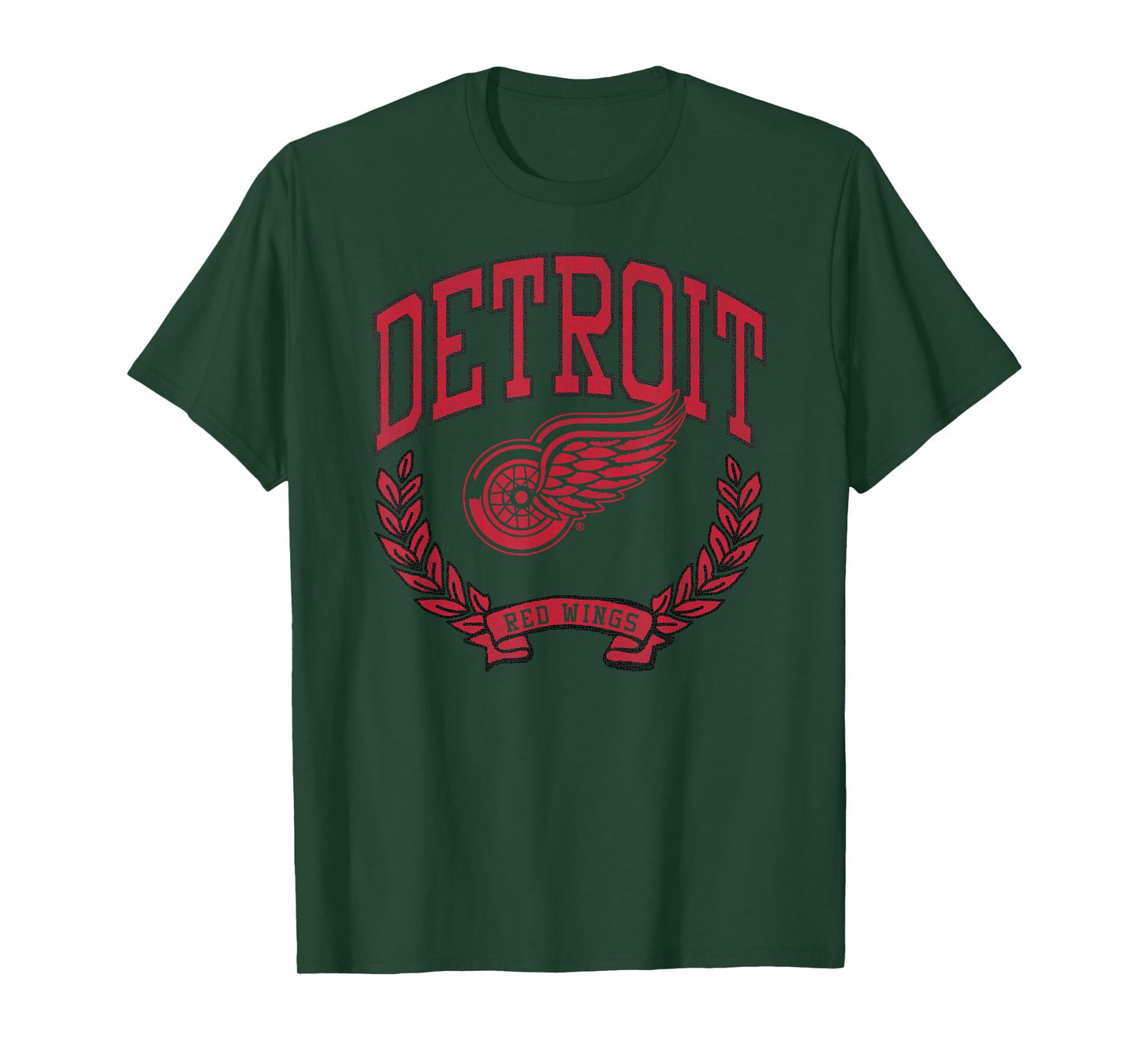 Detroit Red Wings Vintage Victory White Officially Licensed T-Shirt