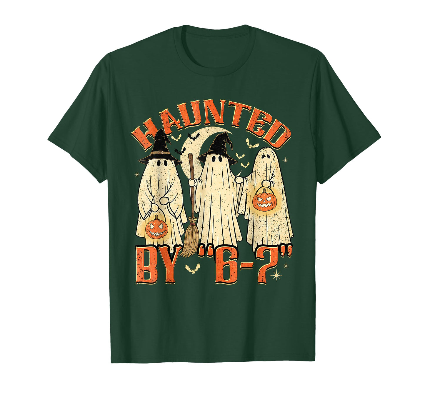 67 Meme Halloween Haunted by 6 7 Six Seven Gen Alpha Z T-Shirt